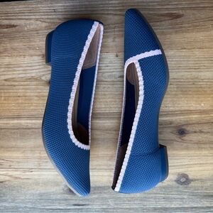 Vionic Dahlia Navy & Pink Flats 6.5